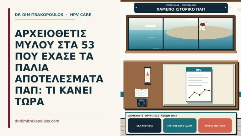 χαμένο ιστορικό εξετάσεων Παπ