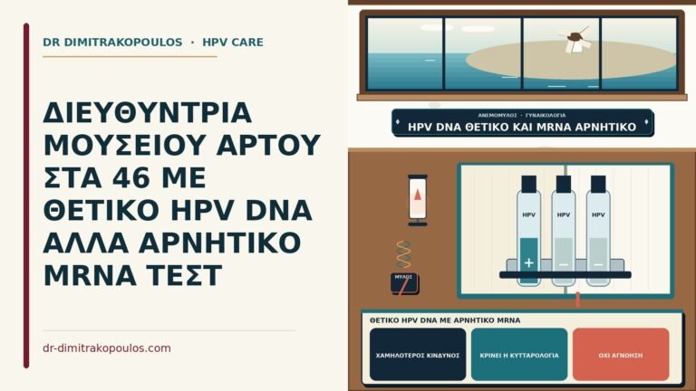 θετικό HPV DNA με αρνητικό mRNA