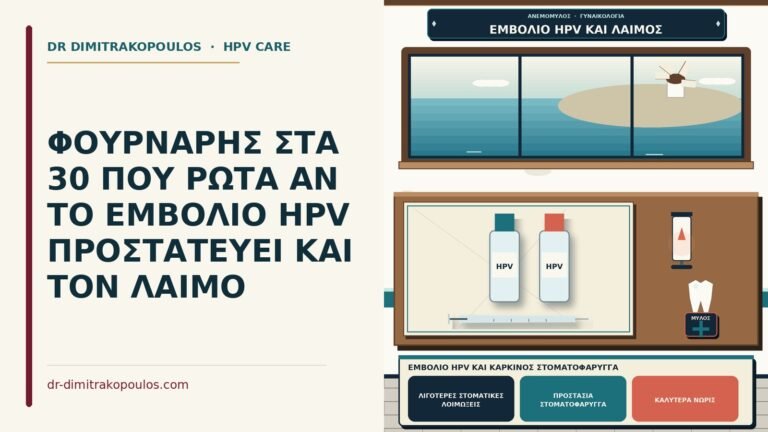 εμβόλιο HPV και καρκίνος στοματοφάρυγγα