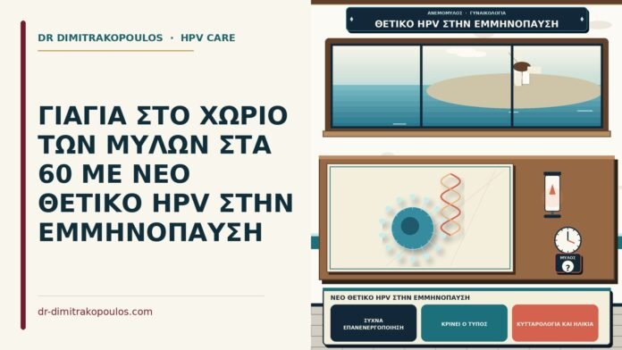 ΓΙΑΓΙΑ ΣΤΟ ΧΩΡΙΟ ΤΩΝ ΜΥΛΩΝ ΣΤΑ 60 ΜΕ ΝΕΟ ΘΕΤΙΚΟ HPV ΣΤΗΝ ΕΜΜΗΝΟΠΑΥΣΗ νέο θετικό HPV στην εμμηνόπαυση