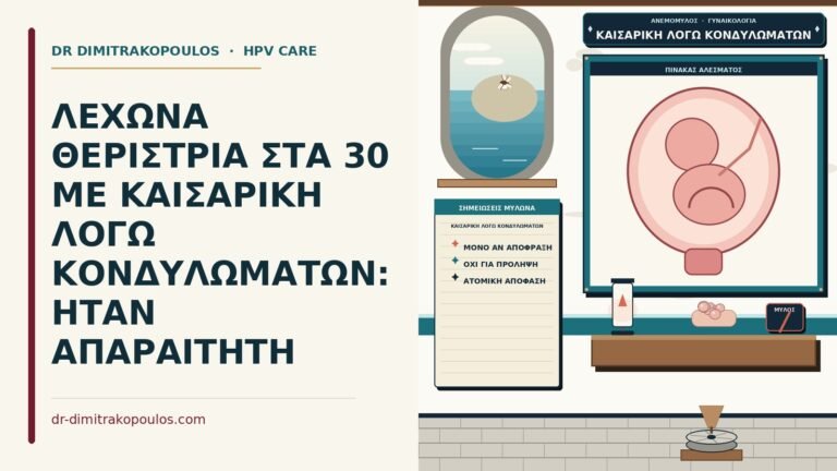 καισαρική λόγω κονδυλωμάτων