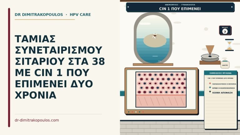 CIN 1 που επιμένει δύο χρόνια