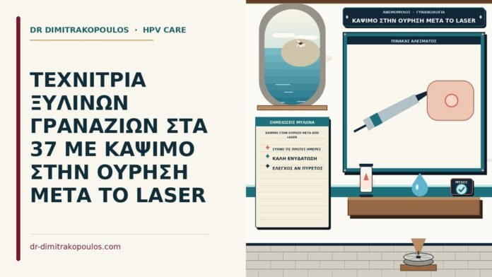 ΤΕΧΝΙΤΡΙΑ ΞΥΛΙΝΩΝ ΓΡΑΝΑΖΙΩΝ ΣΤΑ 37 ΜΕ ΚΑΨΙΜΟ ΣΤΗΝ ΟΥΡΗΣΗ ΜΕΤΑ ΤΟ LASER κάψιμο στην ούρηση μετά από laser