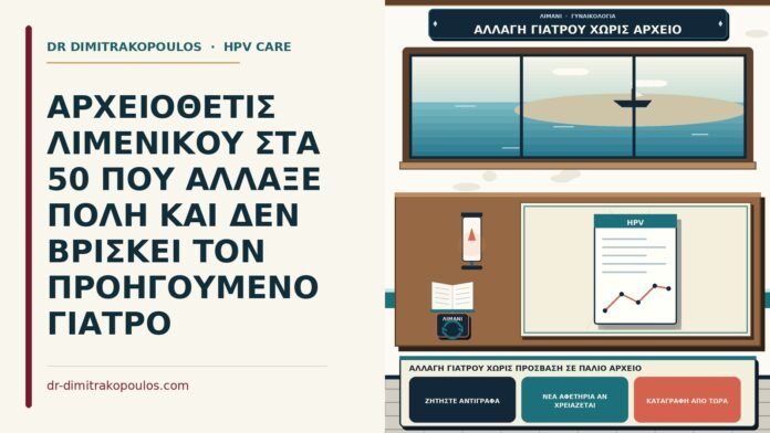 αλλαγή γιατρού χωρίς πρόσβαση σε παλιό αρχείο