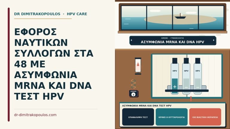 ασυμφωνία mRNA και DNA τεστ HPV