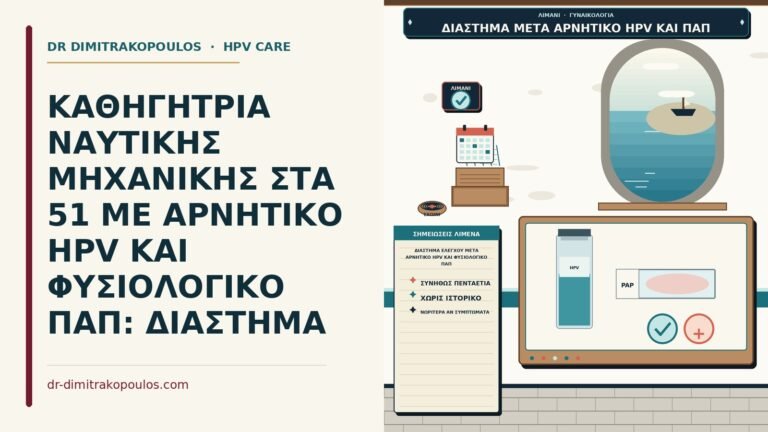 διάστημα ελέγχου μετά αρνητικό HPV και φυσιολογικό Παπ