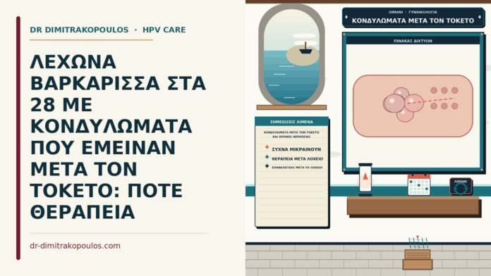 κονδυλώματα μετά τον τοκετό και χρόνος θεραπείας