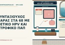 ΣΥΝΤΑΞΙΟΥΧΟΣ ΨΑΡΑΣ ΣΤΑ 68 ΜΕ ΘΕΤΙΚΟ HPV ΚΑΙ ΑΤΡΟΦΙΚΟ ΠΑΠ θετικό HPV με ατροφικό Παπ στην εμμηνόπαυση