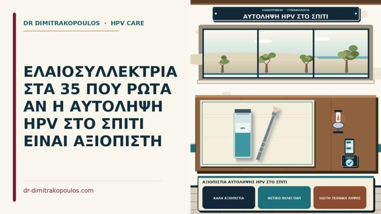 αξιοπιστία αυτολήψης HPV στο σπίτι
