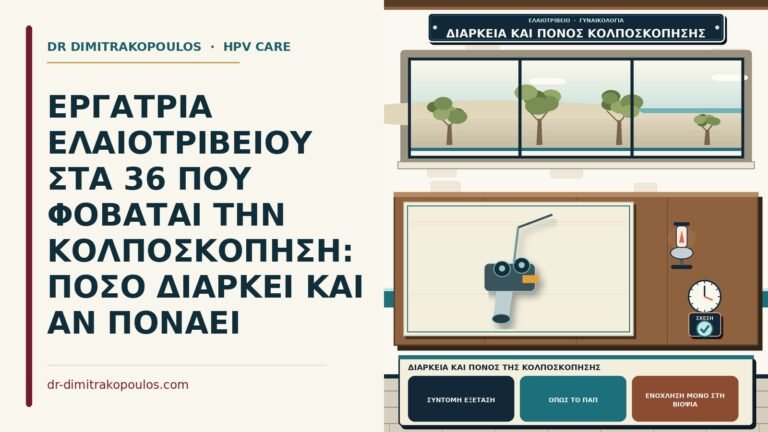 διάρκεια και πόνος της κολποσκόπησης