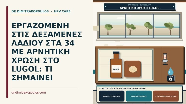 περιοχή που δεν χρωματίζεται με Lugol