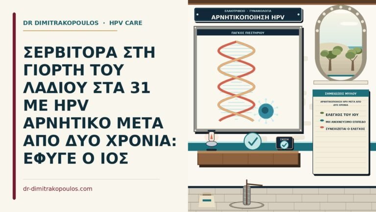 αρνητικοποίηση HPV μετά από δύο χρόνια