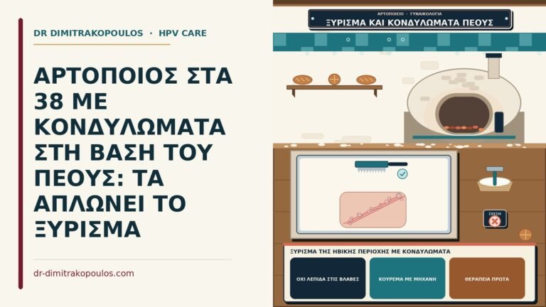 ξύρισμα της ηβικής περιοχής με κονδυλώματα