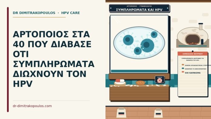 συμπληρώματα διατροφής για κάθαρση του HPV