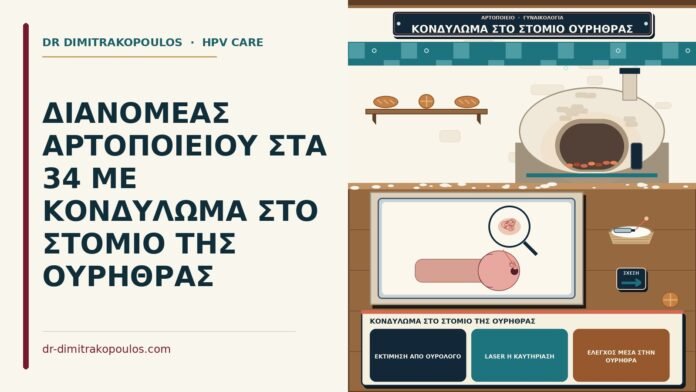 κονδύλωμα στο στόμιο της ουρήθρας