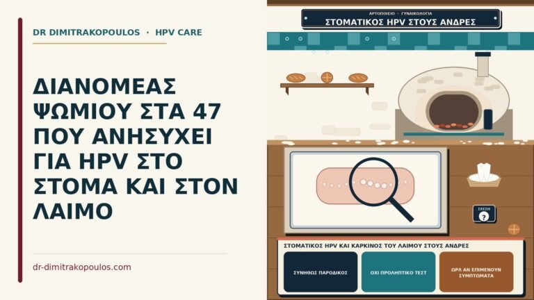 στοματικός HPV και καρκίνος του λαιμού στους άνδρες