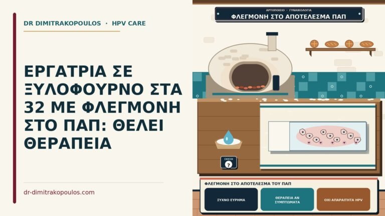 φλεγμονή στο αποτέλεσμα του Παπ