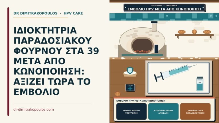 εμβόλιο HPV μετά από κωνοποίηση