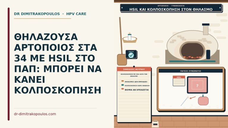 κολποσκόπηση με HSIL κατά τον θηλασμό