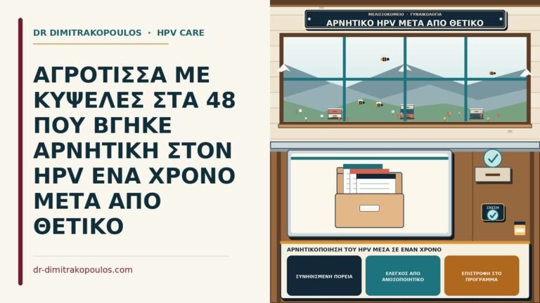αρνητικοποίηση του HPV μέσα σε έναν χρόνο