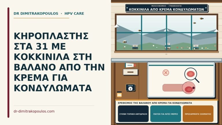 ερεθισμός της βαλάνου από κρέμα για κονδυλώματα