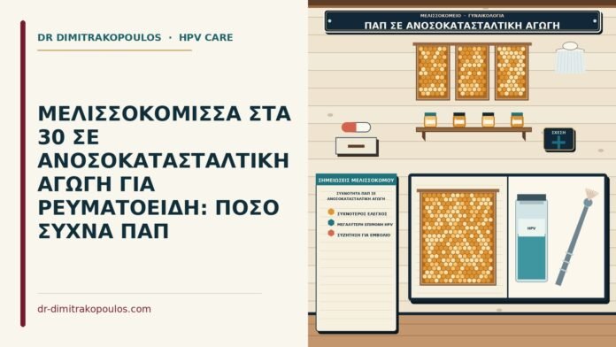 ΜΕΛΙΣΣΟΚΟΜΙΣΣΑ ΣΤΑ 30 ΣΕ ΑΝΟΣΟΚΑΤΑΣΤΑΛΤΙΚΗ ΑΓΩΓΗ ΓΙΑ ΡΕΥΜΑΤΟΕΙΔΗ: ΠΟΣΟ ΣΥΧΝΑ ΠΑΠ συχνότητα Παπ σε ανοσοκατασταλτική αγωγή