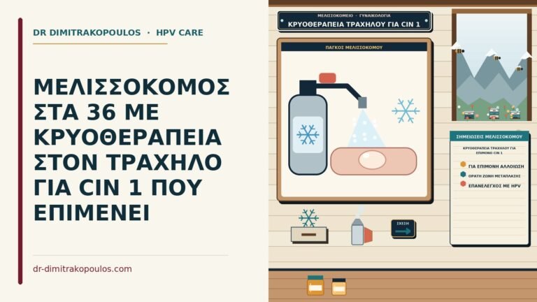κρυοθεραπεία τραχήλου για επίμονο CIN 1