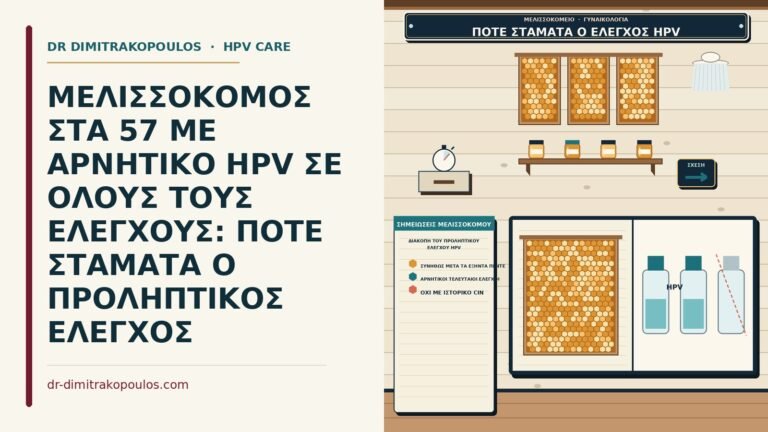 διακοπή του προληπτικού ελέγχου HPV