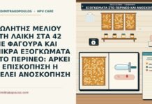 ΠΩΛΗΤΗΣ ΜΕΛΙΟΥ ΣΤΗ ΛΑΙΚΗ ΣΤΑ 42 ΜΕ ΦΑΓΟΥΡΑ ΚΑΙ ΜΙΚΡΑ ΕΞΟΓΚΩΜΑΤΑ ΣΤΟ ΠΕΡΙΝΕΟ: ΑΡΚΕΙ Η ΕΠΙΣΚΟΠΗΣΗ Η ΘΕΛΕΙ ΑΝΟΣΚΟΠΗΣΗ ανοσκόπηση για μικρά εξογκώματα στο περίνεο
