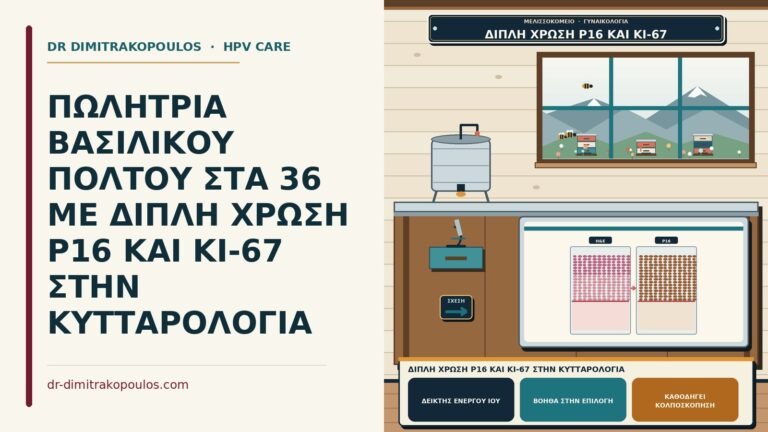 διπλή χρώση p16 και Ki-67 στην κυτταρολογία