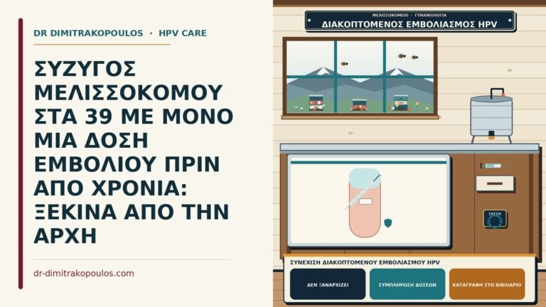 συνέχιση διακοπτόμενου εμβολιασμού HPV