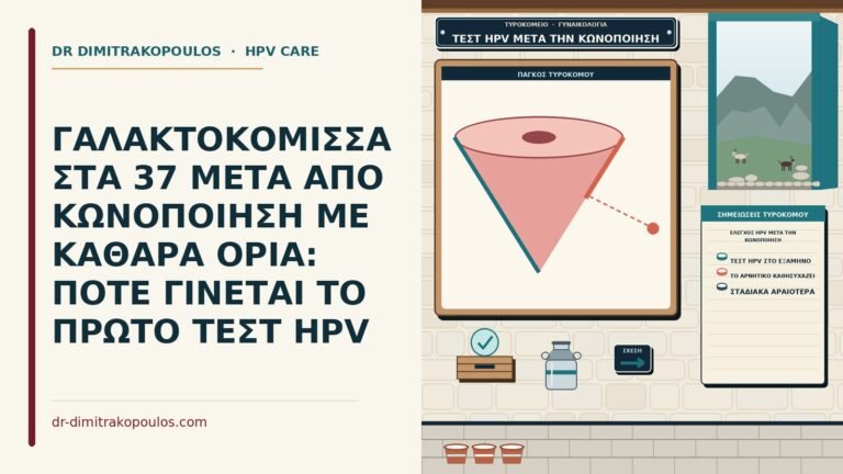 έλεγχος HPV μετά την κωνοποίηση