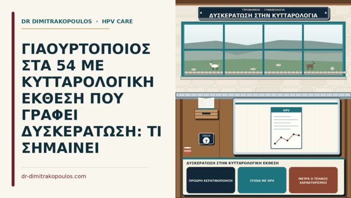 ΓΙΑΟΥΡΤΟΠΟΙΟΣ ΣΤΑ 54 ΜΕ ΚΥΤΤΑΡΟΛΟΓΙΚΗ ΕΚΘΕΣΗ ΠΟΥ ΓΡΑΦΕΙ ΔΥΣΚΕΡΑΤΩΣΗ: ΤΙ ΣΗΜΑΙΝΕΙ δυσκεράτωση στην κυτταρολογική έκθεση