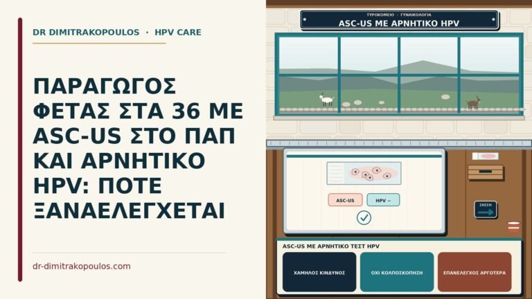 ASC-US με αρνητικό τεστ HPV