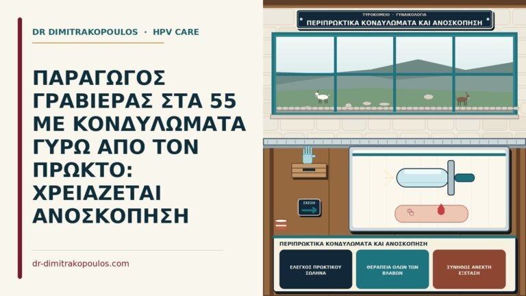 περιπρωκτικά κονδυλώματα και ανοσκόπηση