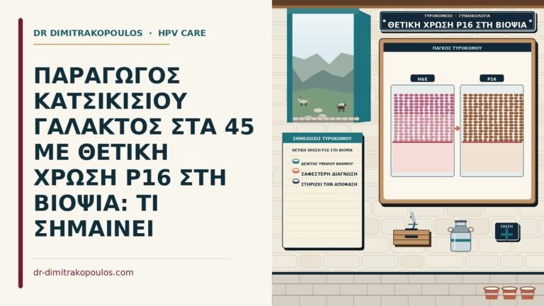 θετική χρώση p16 στη βιοψία