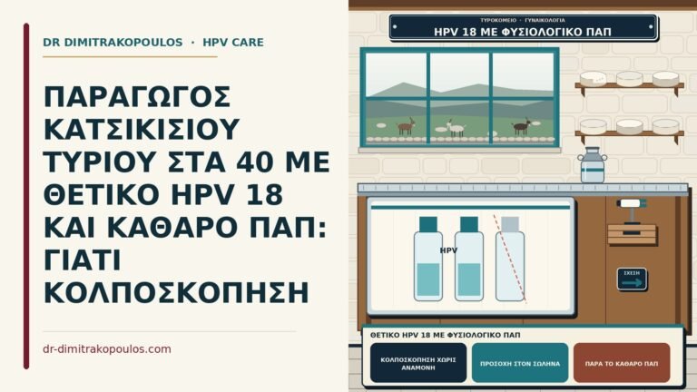 θετικό HPV 18 με φυσιολογικό Παπ