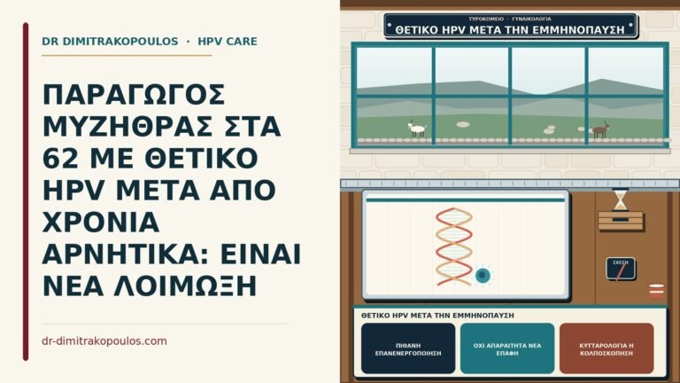 θετικό HPV μετά την εμμηνόπαυση