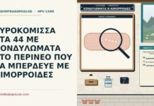 κονδυλώματα του περινέου και αιμορροΐδες