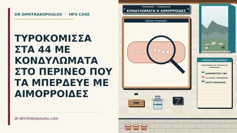 κονδυλώματα του περινέου και αιμορροΐδες