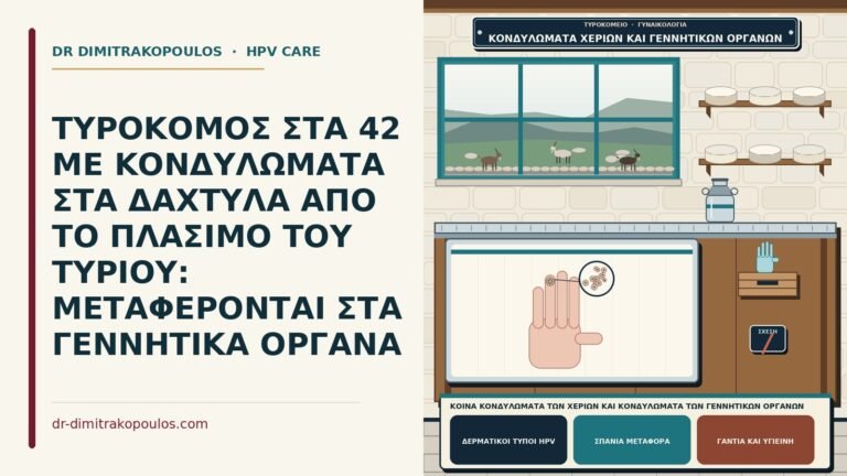 κοινά κονδυλώματα των χεριών και κονδυλώματα των γεννητικών οργάνων