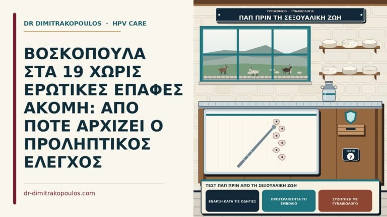 τεστ Παπ πριν από τη σεξουαλική ζωή