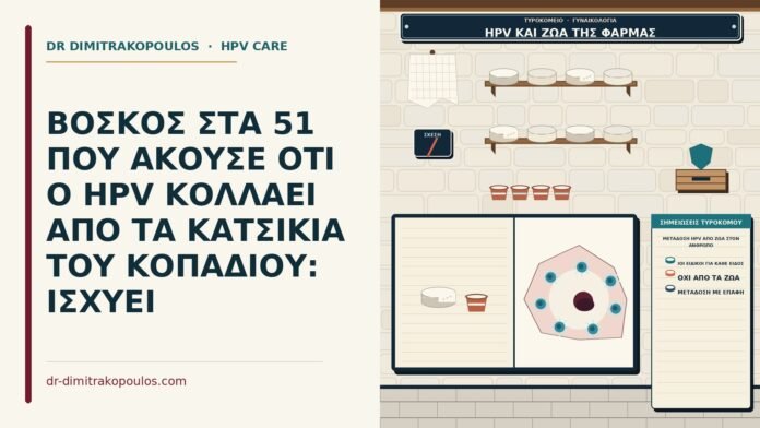 ΒΟΣΚΟΣ ΣΤΑ 51 ΠΟΥ ΑΚΟΥΣΕ ΟΤΙ Ο HPV ΚΟΛΛΑΕΙ ΑΠΟ ΤΑ ΚΑΤΣΙΚΙΑ ΤΟΥ ΚΟΠΑΔΙΟΥ: ΙΣΧΥΕΙ μετάδοση HPV από ζώα στον άνθρωπο