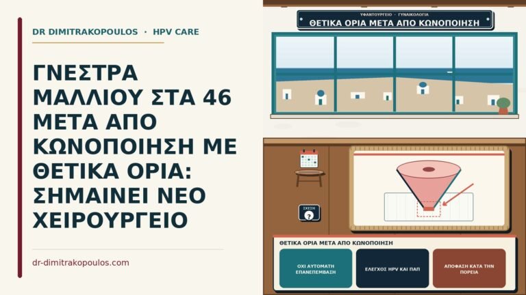 θετικά όρια μετά από κωνοποίηση