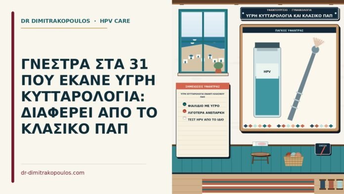 ΓΝΕΣΤΡΑ ΣΤΑ 31 ΠΟΥ ΕΚΑΝΕ ΥΓΡΗ ΚΥΤΤΑΡΟΛΟΓΙΑ: ΔΙΑΦΕΡΕΙ ΑΠΟ ΤΟ ΚΛΑΣΙΚΟ ΠΑΠ υγρή κυτταρολογία έναντι κλασικού Παπ