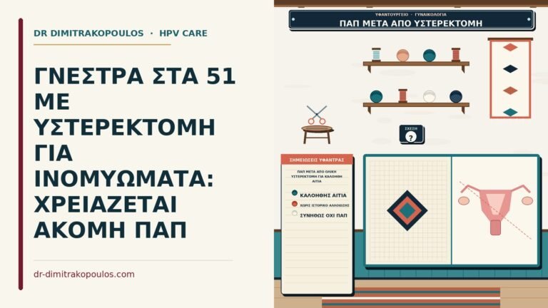 Παπ μετά από ολική υστερεκτομή για καλοήθη αιτία