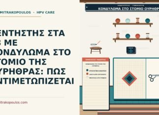 κονδύλωμα στο στόμιο της ουρήθρας