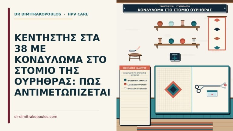 κονδύλωμα στο στόμιο της ουρήθρας