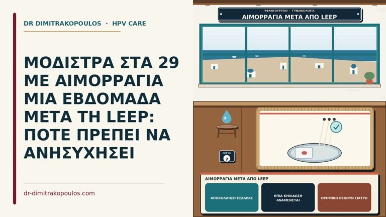 αιμορραγία μετά από LEEP