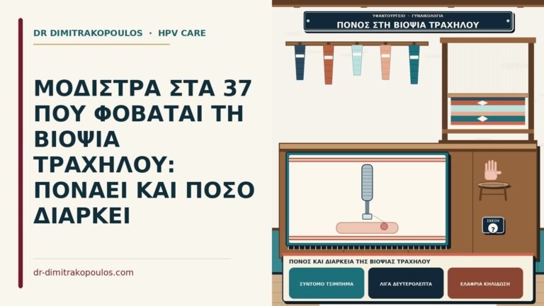 πόνος και διάρκεια της βιοψίας τραχήλου